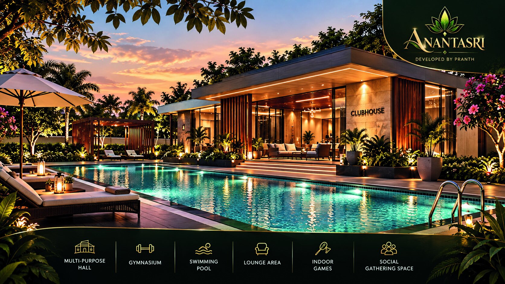 Anantasri club house and swimming pool