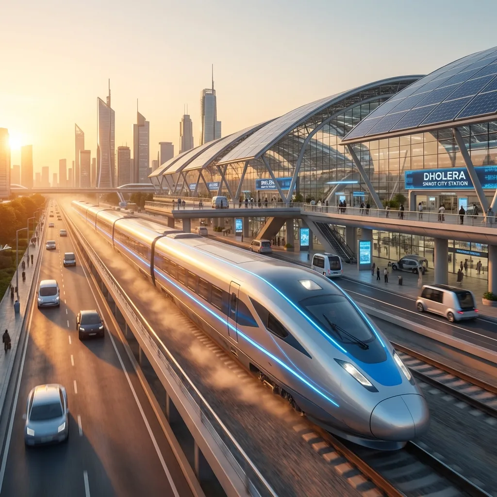 High-Speed Rail: Dholera’s 45-Minute Connection to capitals